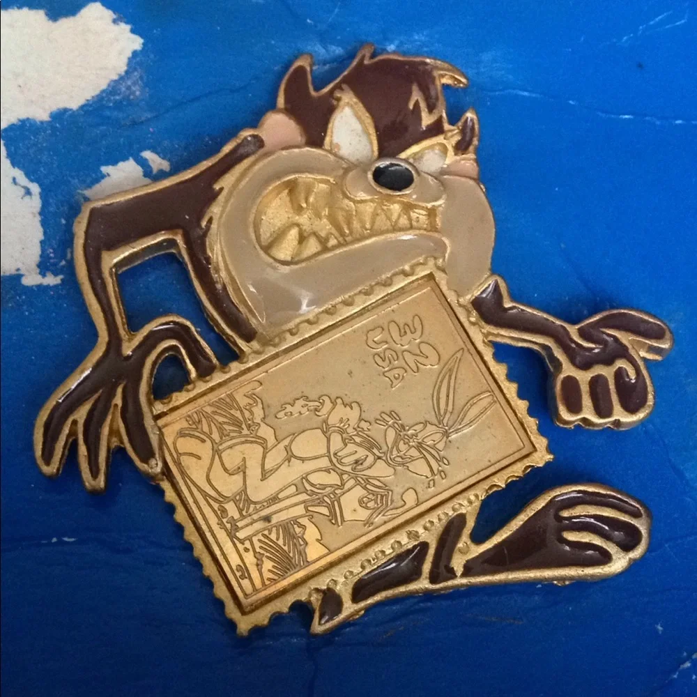 USPS Looney Tunes Stamp Collection Taz Pin